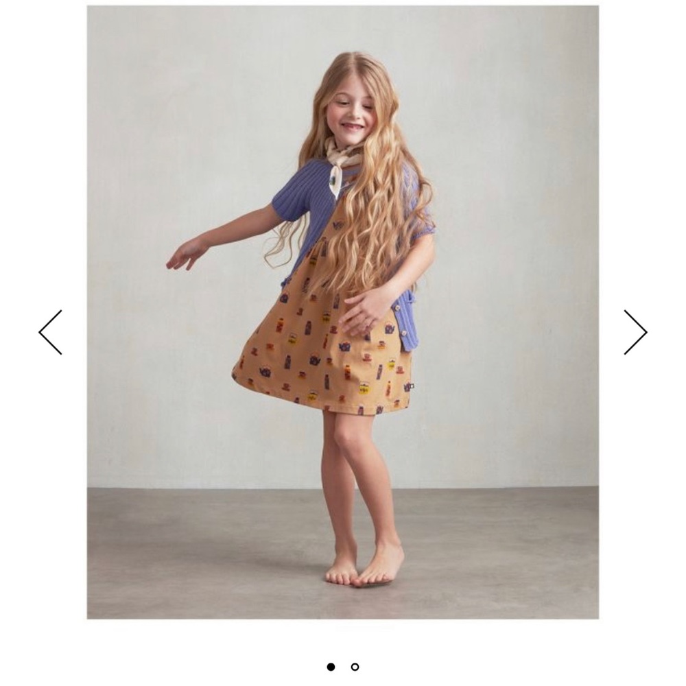 Oeuf Toddler Girls Smocked Dress